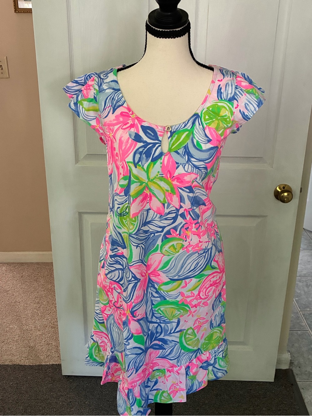 Lilly Pulitzer Rejina Dress Havana Cocktail Size-M